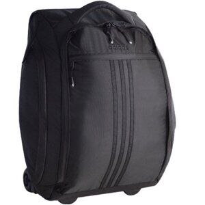 Adidas Black Duel 21-In Wheeled Outer Pockets Handle Roller Bag